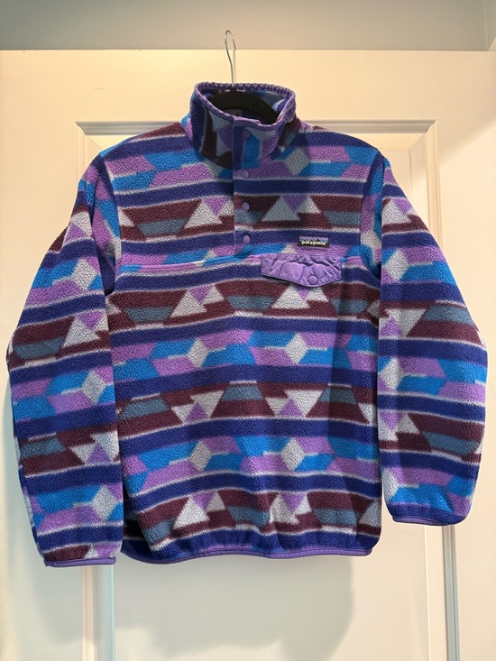 Patagonia Sweaters - Patagonia Synchilla Fleece Pullover - Purple, Blue, Teal